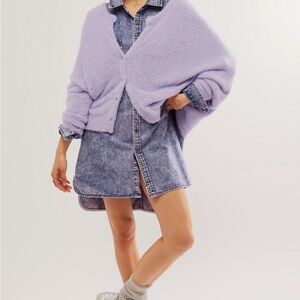 Free People One Sela Cardi Sweater Size L